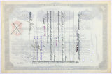 A 1914 Baltimore and Ohio Railroad company stock certificate that was issued to Deutsche Bank for sale by Brandywine General Store reverse of document