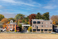 An original premium quality art print of Lincoln Train Museum and Bank at Gettysburg National Military Park in PA for sale by Brandywine General Store