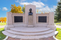 An original premium quality art print of Lincoln's Gettysburg Address Memorial in the National Cemetery for sale by Brandywine General Store