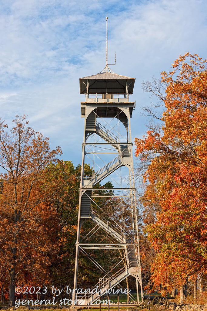 Longstreet Tower in Midst of Autumn Seminary Ridge art print ...