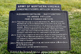 An original premium quality art print of Longstreet's Corps Artillery Marker in Gettysburg National Military Park for sale by Brandywine General Store