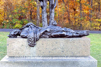 An original premium quality art print of Louisiana Monument Fallen Soldier on Seminary Hill in Gettysburg National Military Park for sale by Brandywine General Store