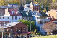 An original premium quality art print of Houses with Several Stories in Harpers Ferry Historical National Park for sale by Brandywine General Store