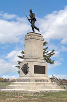 An original premium quality art print of Minnesota 1st Brigade 2nd Division Monument in on Cemetery Ridge in Gettysburg for sale by Brandywine General Store