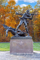 An original premium quality art print of Mississippi Monument on Seminary Hill in Gettysburg National Military Park for sale by Brandywine General Store