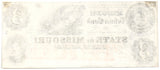 Obsolete three dollar Missouri Defence Bond printed during the Civil War by the Southern MO government while in exile for sale by Brandywine General Store reverse of bill