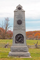 An original premium quality art print of New York 2nd Calvary Monument in Gettysburg National Military Park for sale by Brandywine General Store