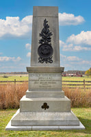 art print of New York 82nd Infantry monument on Cemetery Ridge in Gettysburg Military Park
