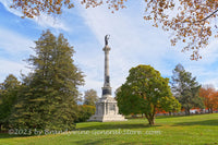 An original premium quality art print of New York Monument in Gettysburg with Yard for sale by Brandywine General Store