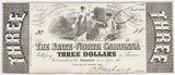 An Obsolete North Carolina Civil War three dollar Treasury Note issued in 1863 during the Civil War for sale by Brandywine General Store with Serial #18