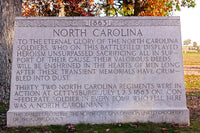 An original premium quality art print of North Carolina Tablet Honoring Confederate Soldiers at Gettysburg National Military Park for sale by Brandywine General Store
