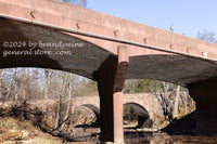 An original premium quality Civil War art print of Old Bridge and New Bridge in Manassas Battlefield Park for sale by Brandywine General Store