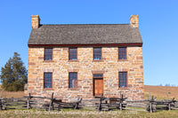 An original premium quality art print of the Old Stone House a Close View of the Front in Manassas Battlefield Park for sale by Brandywine General Store