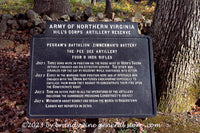 An original premium quality art print of Pee Dee Artillery Marker on Seminary Ridge in Gettysburg Military Park for sale by Brandywine General Store