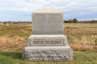 An original premium quality art print of Pennsylvania 143rd Infantry 2nd Brigade monument in Gettysburg Military Park for sale by Brandywine General Store