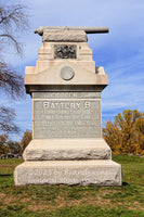 An original premium quality art print of Pennsylvania Coopers Battery B 1st Artillery monument in Gettysburg's East Cemetery Hill for sale by Brandywine General Store