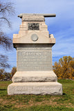 An original premium quality art print of Pennsylvania Coopers Battery B 1st Artillery monument in Gettysburg's East Cemetery Hill for sale by Brandywine General Store