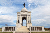 An original premium quality art print of Pennsylvania Monument front side in Gettysburg Military Park for sale by Brandywine General Store