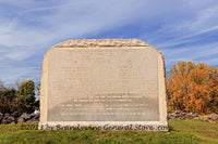An original premium quality art print of Pennsylvania Pickett's Battery Back of Monument on East Cemetery Hill in Gettysburg Military National Park for sale by Brandywine General Store