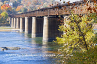 An original premium quality art print of Railroad Bridge over Potomac River for sale by Brandywine General Store