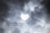 An original premium Quality Art Print of Solar Eclipse 2024 Near Completion for sale by Brandywine General Store