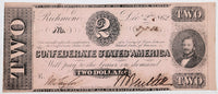 A T-54 obsolete ten dollar Civil War treasury note issued December 02, 1862 by the Southern Central Gov't for sale by Brandywine General Store