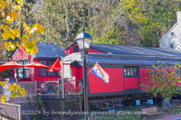 An original premium quality art print of Train Car Restaurant in Harpers Ferry Historical National Park for sale by Brandywine General Store