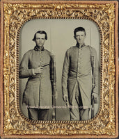 An archival premium Quality Art Print of Tennessee Confederate Soldiers with Rifles and Pepperbox Pistol for sale by Brandywine General Store