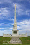 An original premium quality art print of United States Regulars Army Monument Vertical Back View located by the Copse of Trees in Gettysburg for sale by Brandywine General Store