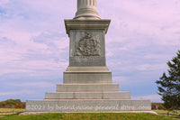 An original premium quality art print of Vermont Monument Base on Cemetery Ridge Gettysburg National Military Park for sale by Brandywine General Store