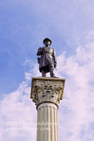 An original premium quality art print of Vermont Monument Brigadier General George Jerrison Stannard in Gettysburg for sale by Brandywine General Store