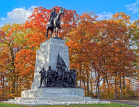 An original premium quality art print of Virginia Monument a Front View on Seminary Ridge in Gettysburg National Military Park for sale by Brandywine General Store