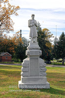 An original premium quality art print of West Virginia 7th Infantry Monument on East Cemetery Hill in Gettysburg National Park for sale by Brandywine General Store