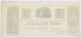 An obsolete one dollar currency issued by George F. Hupp in 1839 from Winchester VA for sale by Brandywine General Store reverse of bill