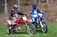 An original premium quality art print of Yamaha and Honda Dirt Bike Riders for sale by Brandywine General Store