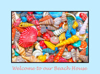 An original premium quality poster of Group of Small Painted Sea Shells