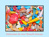 An original premium quality poster of Group of Small Painted Sea Shells