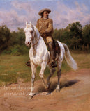 art print of Portrait of Buffalo Bull painted by Rosa Bonheur