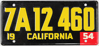 1954 California Wheaties toy license plate used for cereal promotion excellent minus