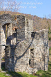 art print of castle like ruins of St. Johns Church in Harpers Ferry WV