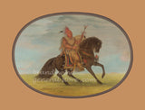 art print of Running Fox on a Fine Horse Saukie painted by George Catlin