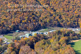 art print of Columbia Gas installation as seen from top of Seneca Rocks WV