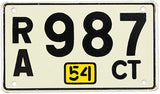 1954 Connecticut Wheaties toy license plate grading very good plus