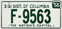 1954 Wheaties DC toy license plate in excellent condition