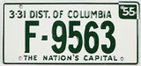 1954 Wheaties DC toy license plate in excellent condition