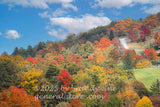 art print of autumn season at the Highlands golf course
