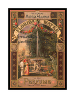 art print of antique ad for Florida Water and Perfume