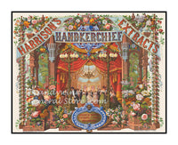 art print of an antique ad for Harrison's Handkerchief extracts