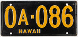 1953 Hawaii Wheaties toy license plate grading very good plus