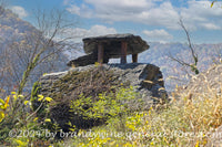 art print of back side of Jefferson Rock in Harpers Ferry WV